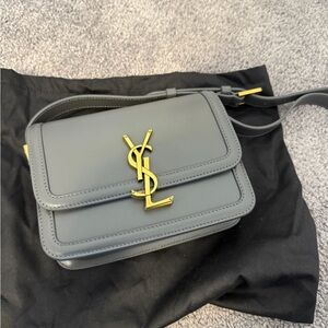 Saint Laurent Gray Small Solferino gray shoulder bag